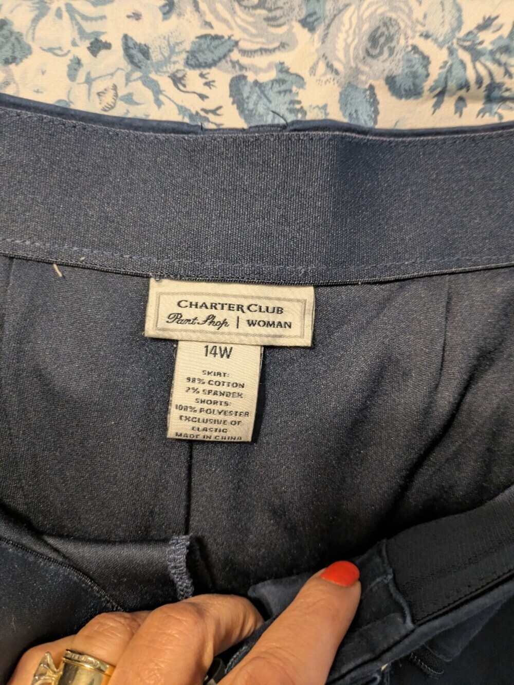 Charter Club Navy Women’s Skort - Picture 5 of 5